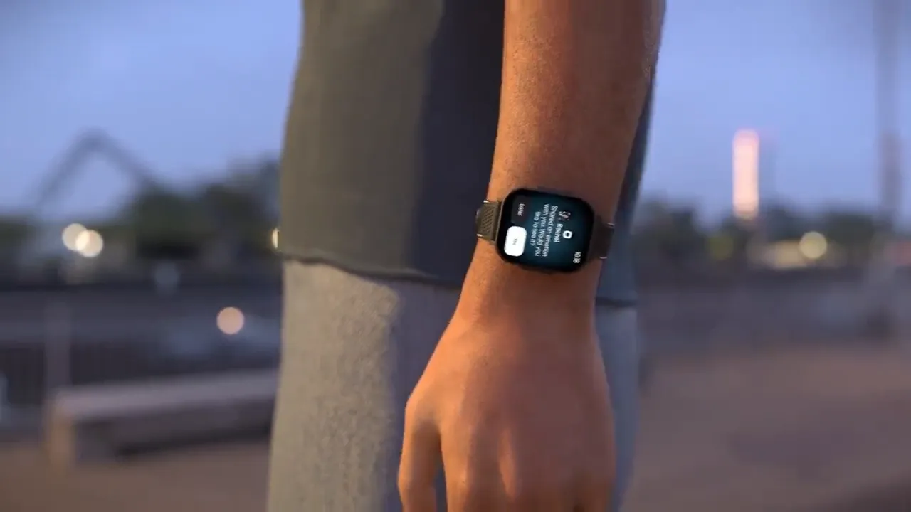 A Sentidant watch on a wrist
